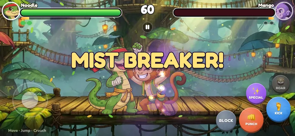 Mist Breaker finisher freeing Mango