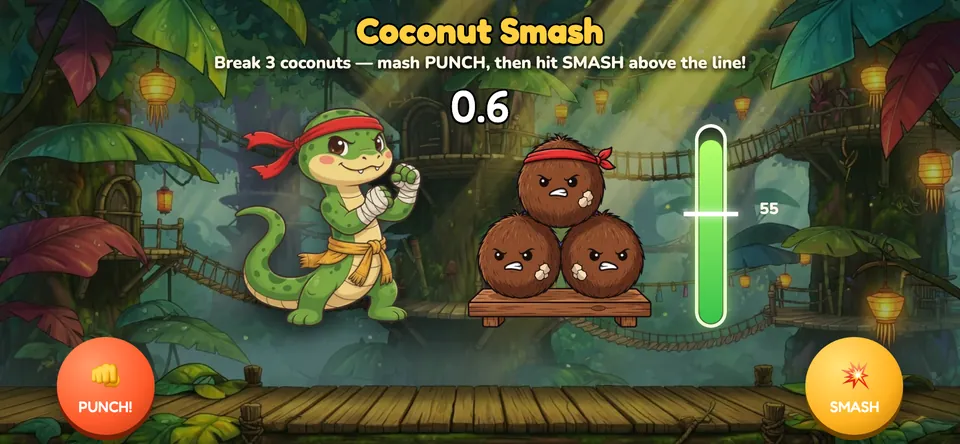 Coconut Smash bonus round